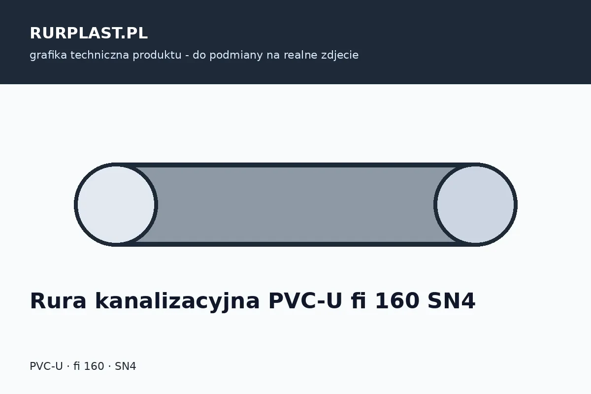 Rura kanalizacyjna PVC-U fi 160 SN4