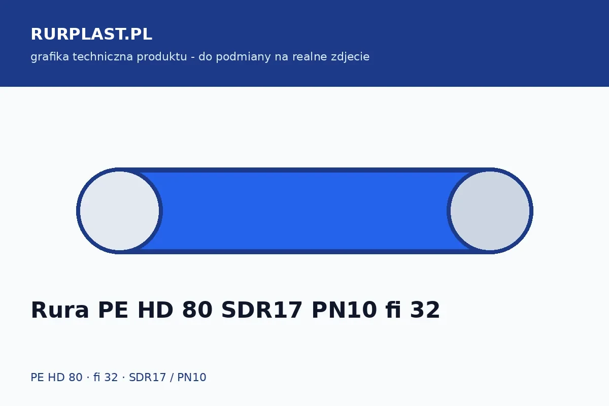 Rura PE HD 80 SDR17 PN10 fi 32