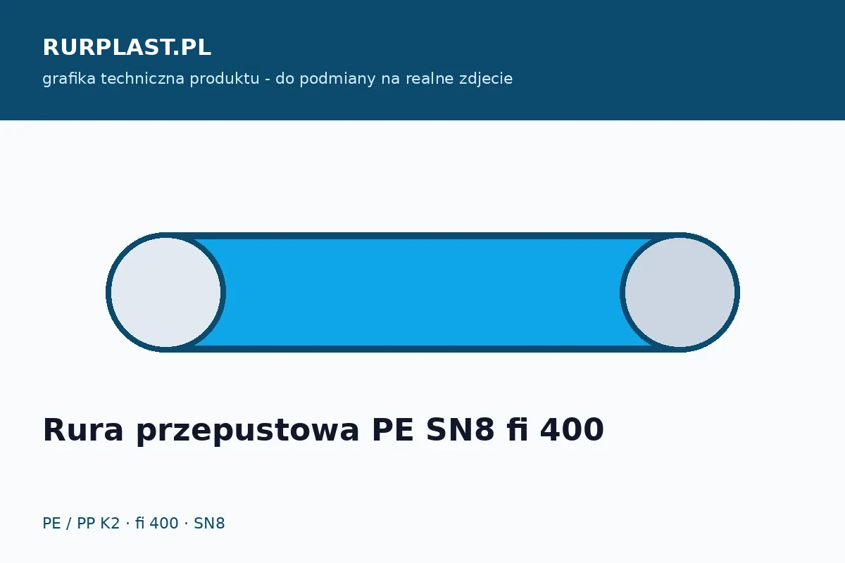 Rura przepustowa PE SN8 fi 400